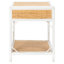 Table de chevet Elegant Boatner Coastal - l 18,5 po en osier et bambou avec tiroir et tablette ouverte-1455529940