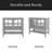 30"Modern Bathroom Vanity With Ceramic Sink, Bathroom Vanity Cabinet With Tempered Blurred Glass And Matte Handles, Equipped With Large Storage Space And Rubber Wood Frame-1683256288