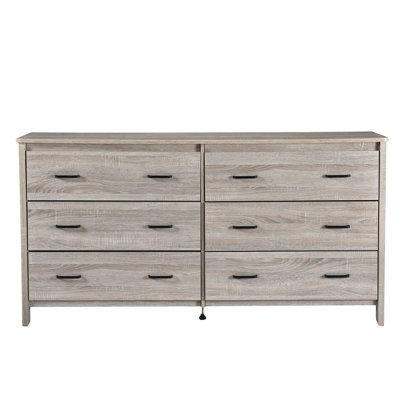 Commode double 6 tiroirs l 60,75 po Akshat