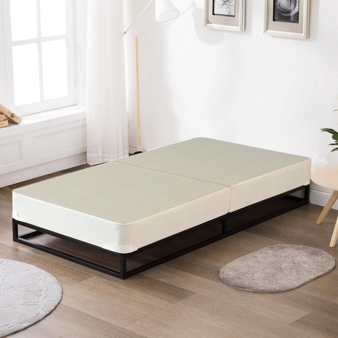 Aaru Split Folding Wood Box Spring White Noise