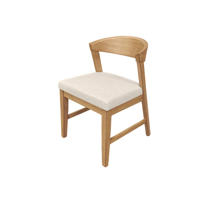 Chaises à dossier en bois Cove, naturel, Naturel
