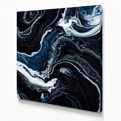 Abstrait art fluide sur toile grise 10