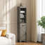 Armoire de cuisine en bois massif H 63 po avec 3 tablettes réglables, garde-manger avec 1 tiroir et 1 porte (ensemble de 2)-48846513-59415576