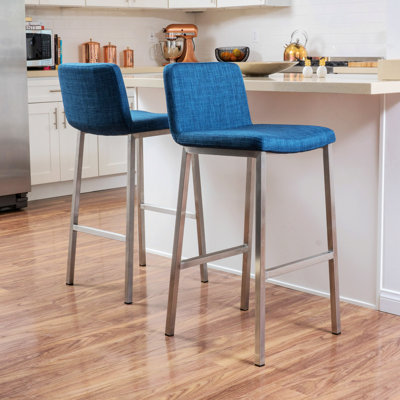 Calila Upholstered Counter Stool with Metal Frame