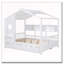 Lit double en bois avec lit gigogne-777348019