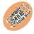 Peach Tiger Tamer Oval Area Rug-994870366