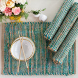 Sonya Jute Gingham Rectangle Placemat