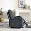 Fauteuil inclinable électrique moderne bleu avec chargeur USB