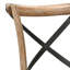 Ensemble de 2 chaises d'appoint rustiques Kendric