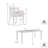 Galilea 7 Piece Aluminum Outdoor Dining Set with Grey Fabric