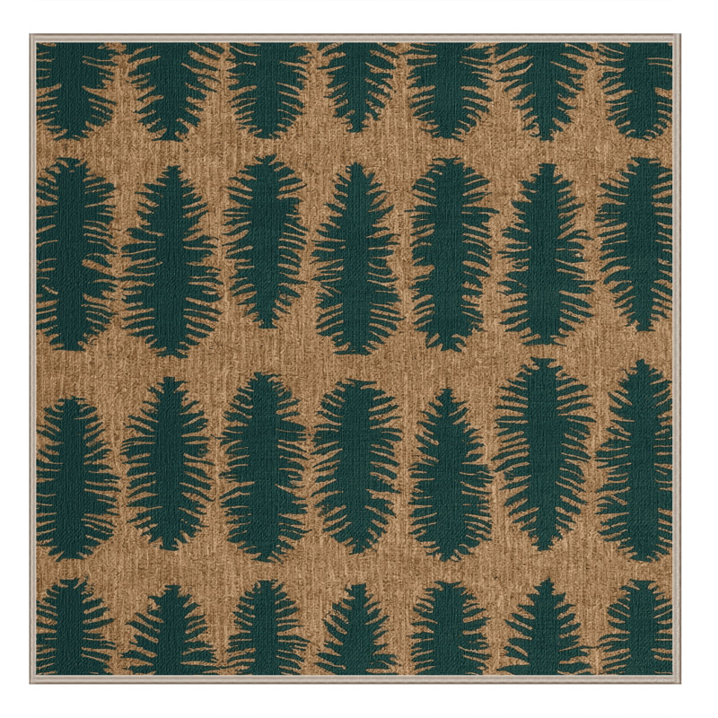  Tapis lavable Pine Trees Farm, Carré 5 pi