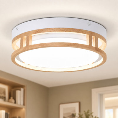 11.81" W Dimmable Integrated LED Flush Mount