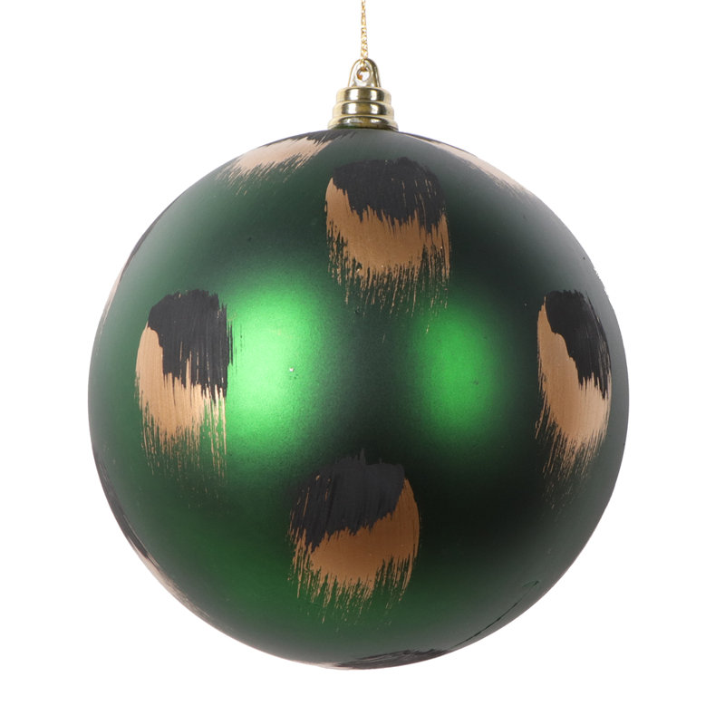 Ornement boule de Noël (ensemble de 4), H 4,75 po x l 4,75 po x P 4,75 po, Vert