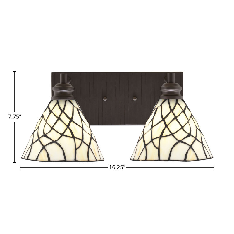 Éclairage pour salle de bain 2 lumières Brishti