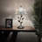 Anainah Tiffany Table Lamp White Stained Glass Baroque Style Lavender LED Bulb 20"H*10"W*10"D