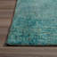 Tapis turquoise en laine touffeté à la main Gilboa-22794720