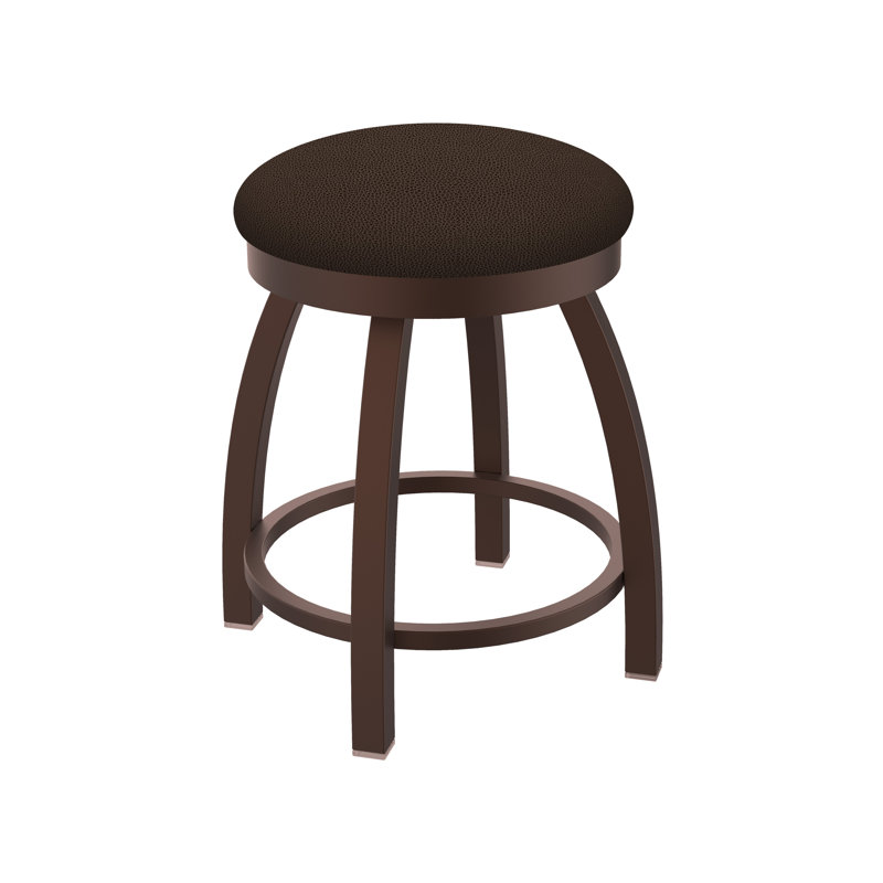 Tabouret de coiffeuse pivotant avec siège rembourré 802 Misha, Bronze, Vinyle - café règne