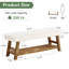 Polyester Blend Upholstered Storage Bench