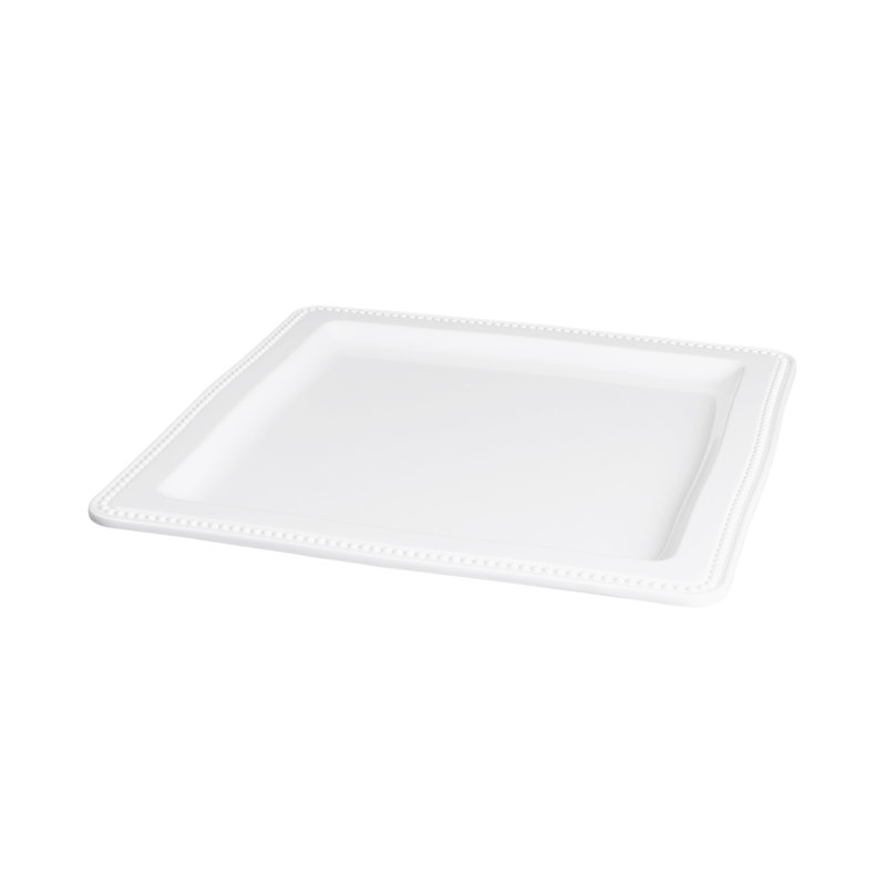 Assiette plate en mélamine 13 po Venetian, Blanc