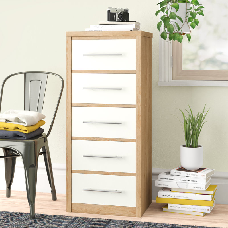 Louisa 5 Drawer Chest, White