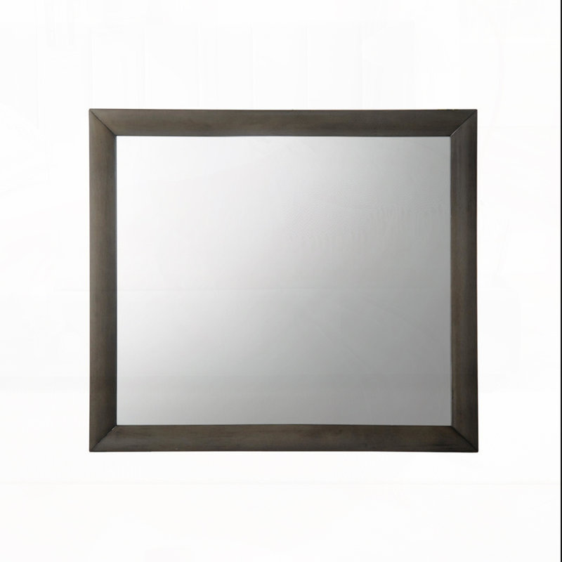 Mirror, 40" x 40", Gray