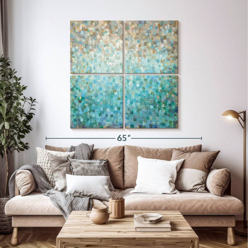 Blocked Avery, 45" H x 45" W