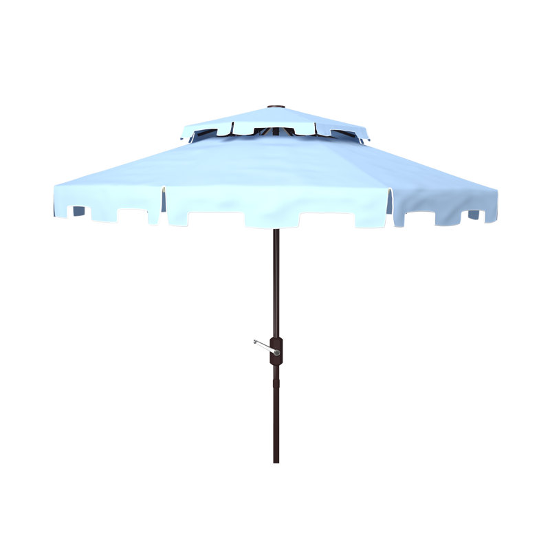 Towerside 101.18'' Beach Umbrella, Blue/White