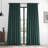 Basic Deluxe Velvet Room Darkening Curtain Pair - 2 Panels Window Curtains-1652069836-1652069837