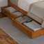 Lit plateforme en bois massif avec pied de lit et tiroirs sous le lit Asparas-1467271239-1420412594