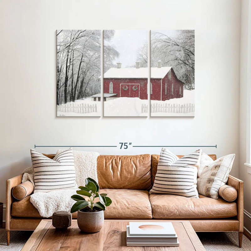 Lelend Barn Of Hearts, 36" H x 57" W