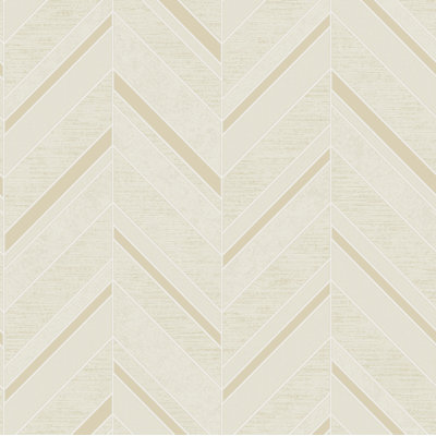 Non-Pasted Vinyl Chevron Wallpaper Roll