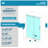 KW03 56 - 60 In. W X 76 In. H Single Sliding Frameless Shower Door With 3/8 In. Clear Glass-101548272