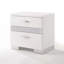 Meuble de chambre contemporain blanc - Complétez votre élégante table de chevet décorative de bureau
