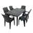Schaffa Rectangular with 6  Chairs Garden Set