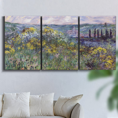 The Autumn View I, ensemble de 3 toiles encadrées