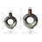 Modern Two-Tone Color With Circle Hollow Ceramic Table Vases