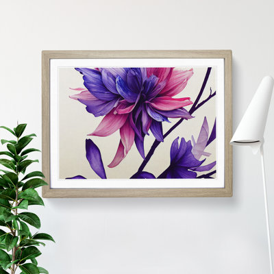 Creative Watercolour Flowers - Single Picture Frame Print