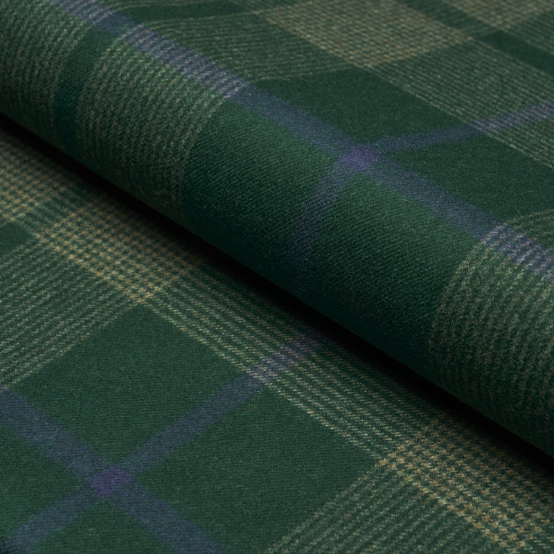 Montana Wool Plaid Fabric, Hunter