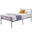 Lit plateforme simple en métal de 14 pouces avec tête de lit et pied de lit Kempst, sommier robuste avec support en lattes d'acier, aucun sommier requis, rangement sous le lit-1032081551-967434657