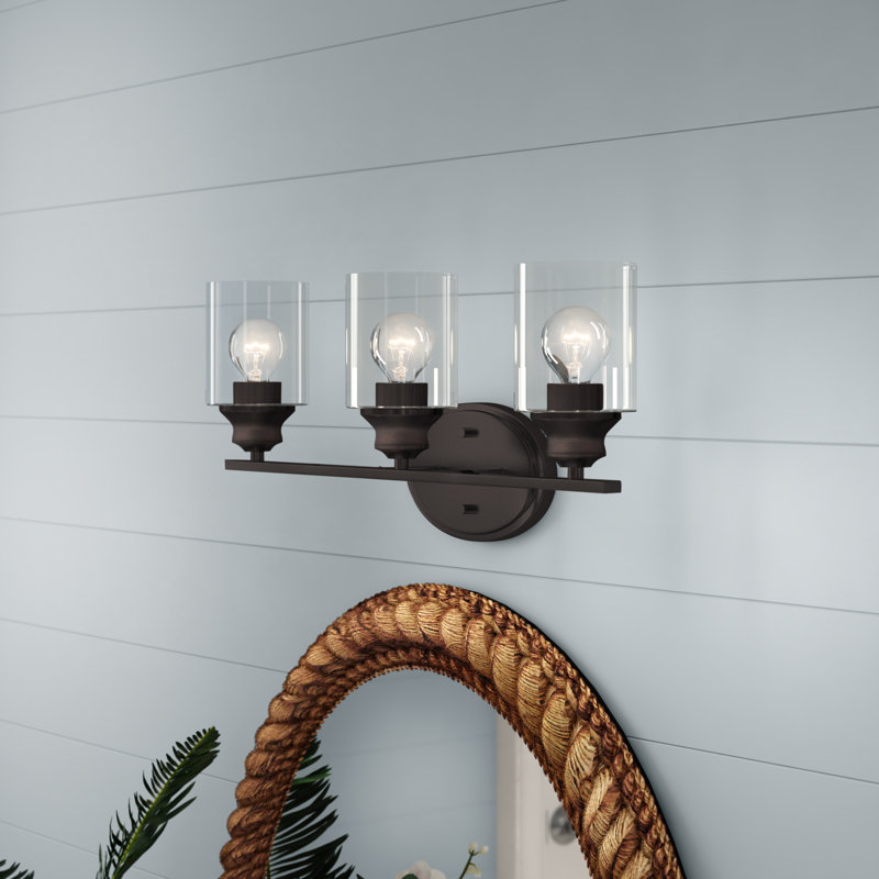 Éclairage pour meuble-lavabo 3 lumières Holbrook, Bronze huilé