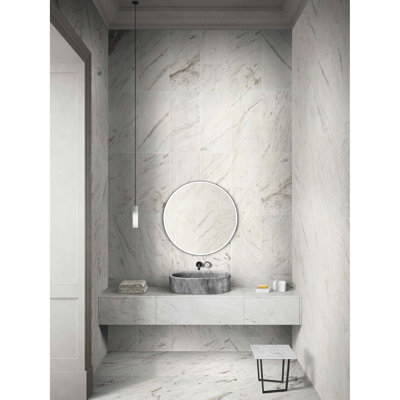 Natural Marble Bathroom Vessel Sink In Gray, Smooth Contours, Hand - Crafted, Ample Basin Space Oval Shape, Pre Drilled Drain Hole For Easy Installation, Solid Piece