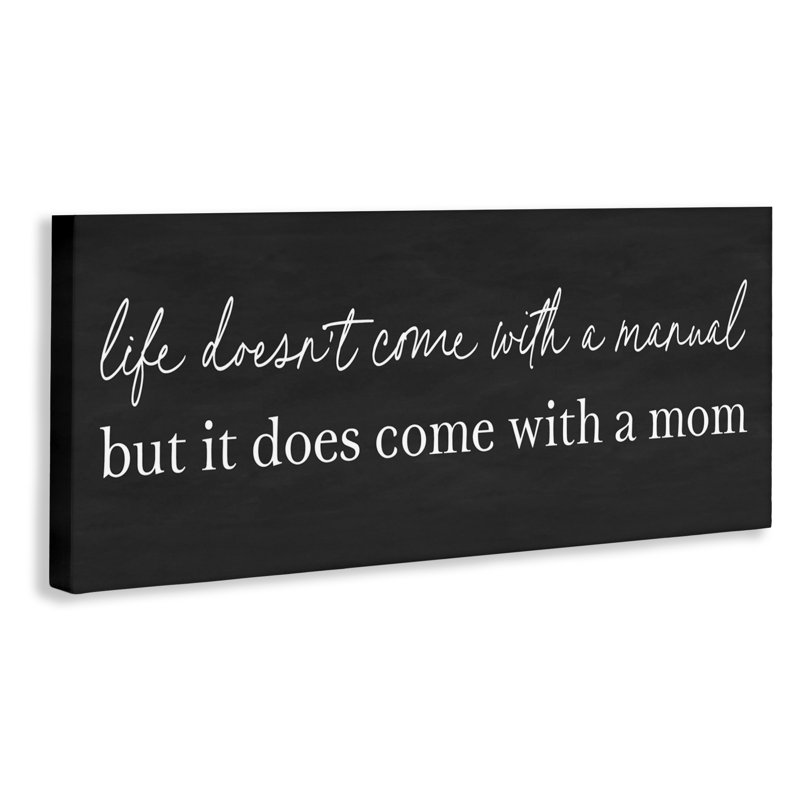 «Supportive Mom Parenting Sentiment» par Designed, H 10 po x l 24 po
