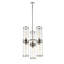 Revolve II 6 - Light Chandelier-63492268