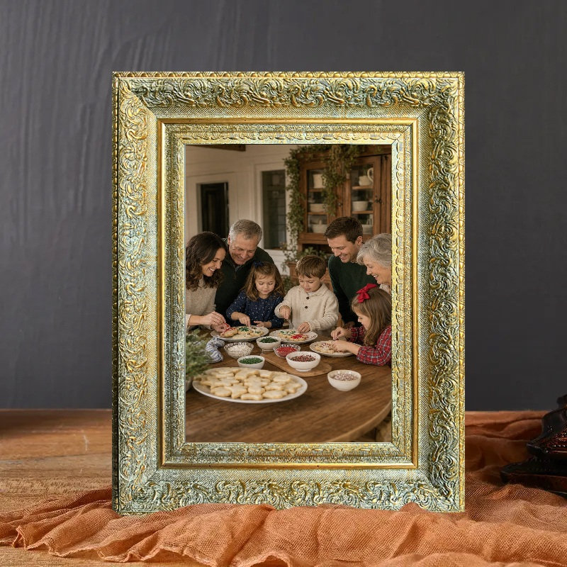 Cadre antique indémodable 1pc pour photos et photos de famille 8 "x 10", Antique Gold, 1, 8" x 10"