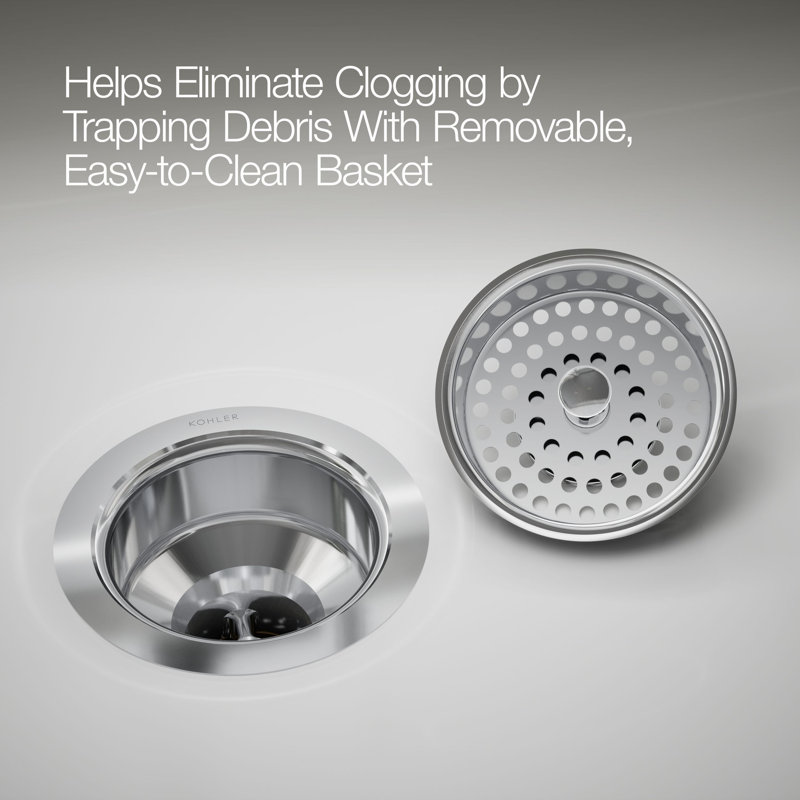 Duostrainer Sink Strainer, Less Tailpiece, Polished Chrome