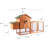 Fortson 12.2 Square Feet Chicken Coop with Chicken Run For Up To 3 Chickens