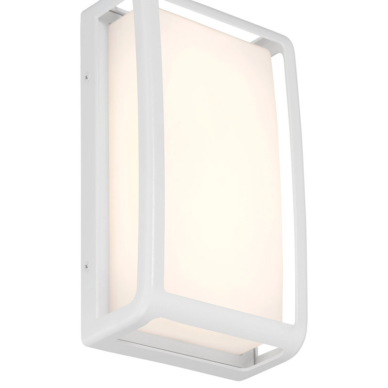 Kordian Outdoor LED Wall Mount, White