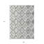 Tapis intérieur lavable à motif géométrique 9 pi x 12 pi ivoire