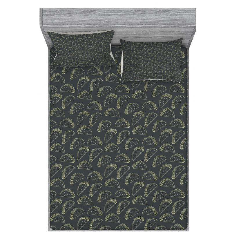 Microfiber Sheet Set, Queen Sheet Set with Fitted Sheet