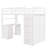 Falishia Kids Full,Twin Loft Bed with Drawers-108320928-108320927